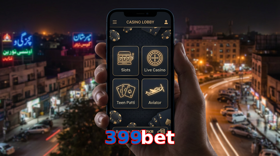 Main screen of 399Bet app page for PK players
